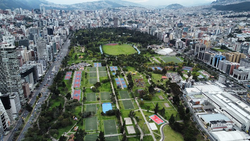Parque La Carolina Paddle Boats and Food Stalls